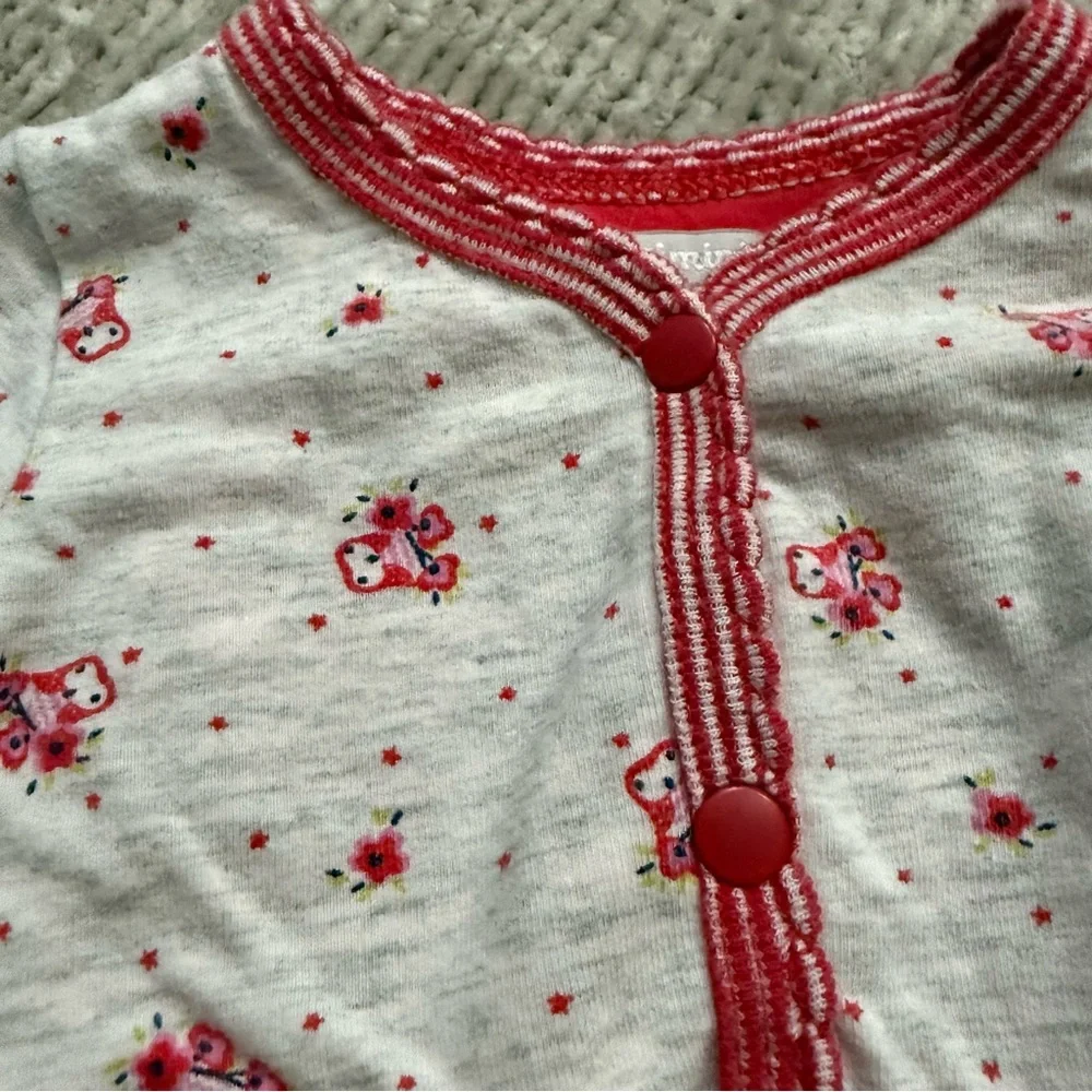 Catimini Floral Footed Sleeper – 1 Month / 53–56cm Classic Timeless‎ Cottagecore